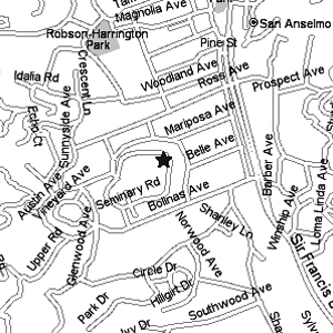 Map showing ceremony l;ocation